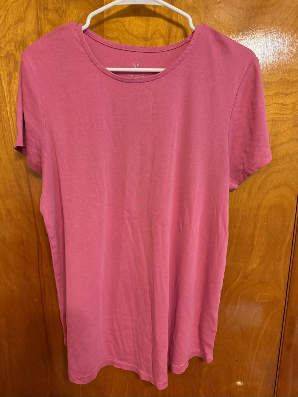 J. Jill Rose Pink Short Sleeve Crewneck Tee